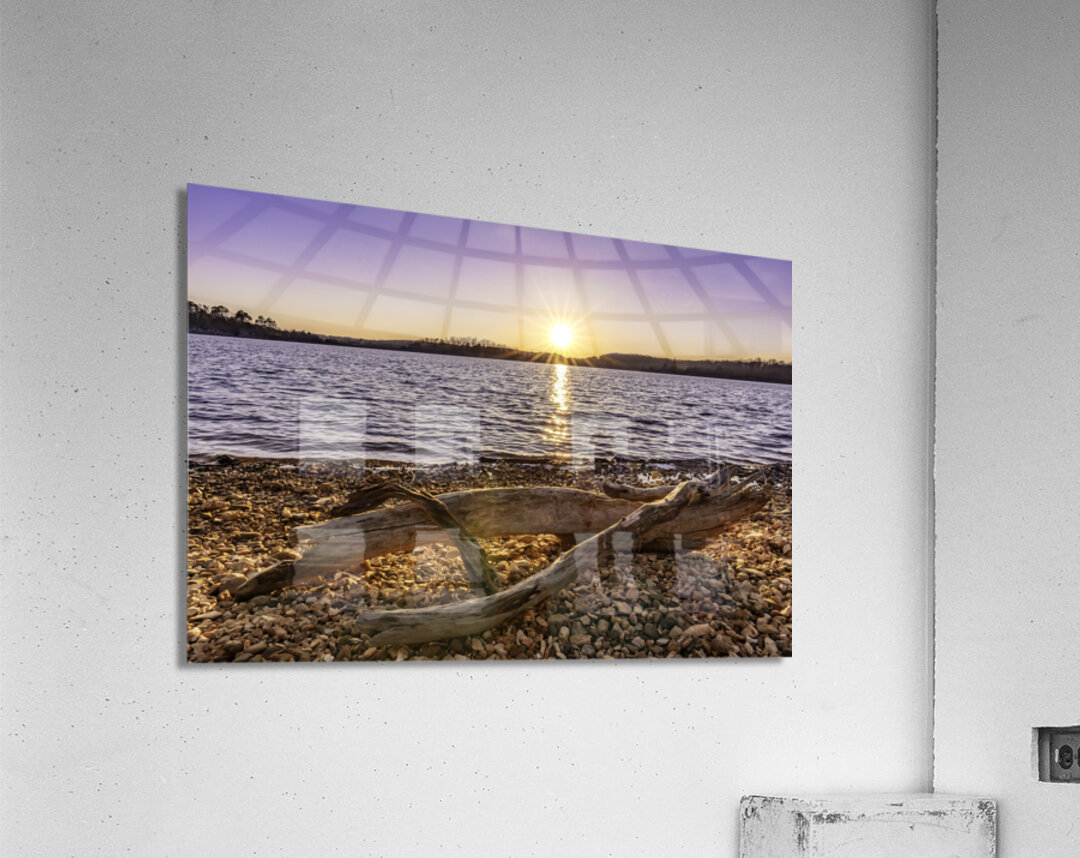 Washed Up Sunset Acrylic Print