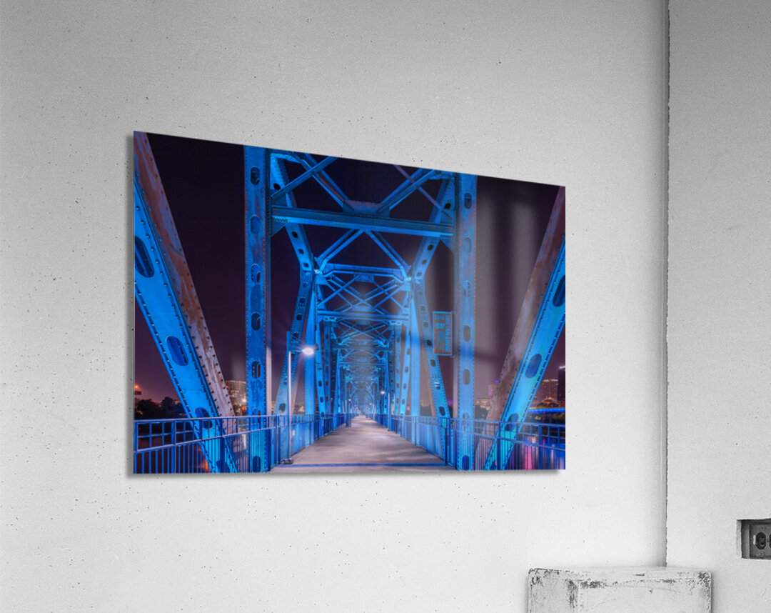 A Blue Stroll Through Arkansas Acrylic Print