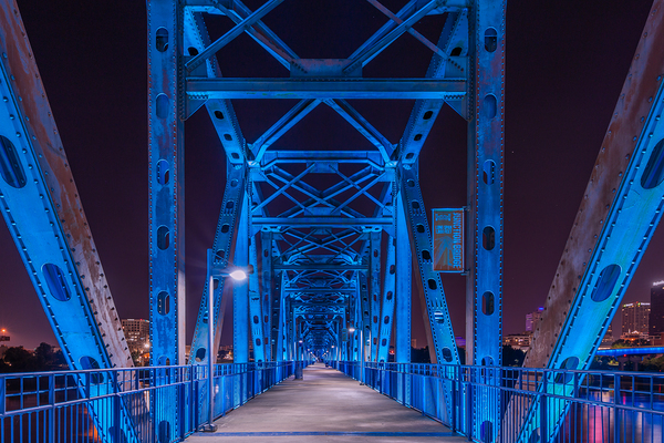 A Blue Stroll Through Arkansas by C R Fine Arts by Branded Exposure LLC