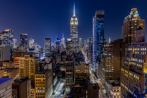 NYC 5th Ave View by C R Fine Arts by Branded Exposure LLC