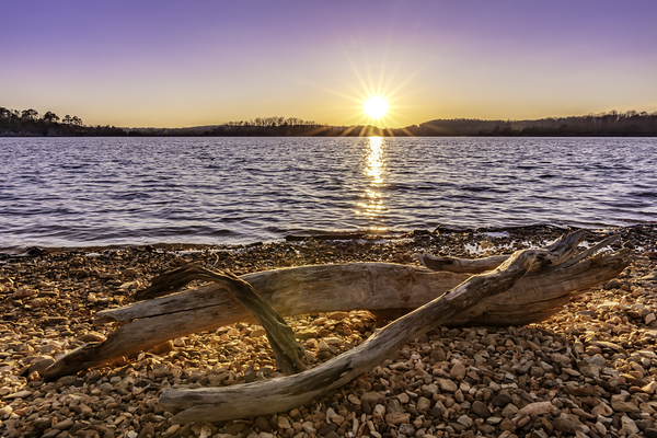 Washed Up Sunset by C R Fine Arts by Branded Exposure LLC