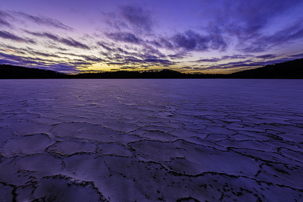 Winter Ripples at Sunrise by C R Fine Arts by Branded Exposure LLC