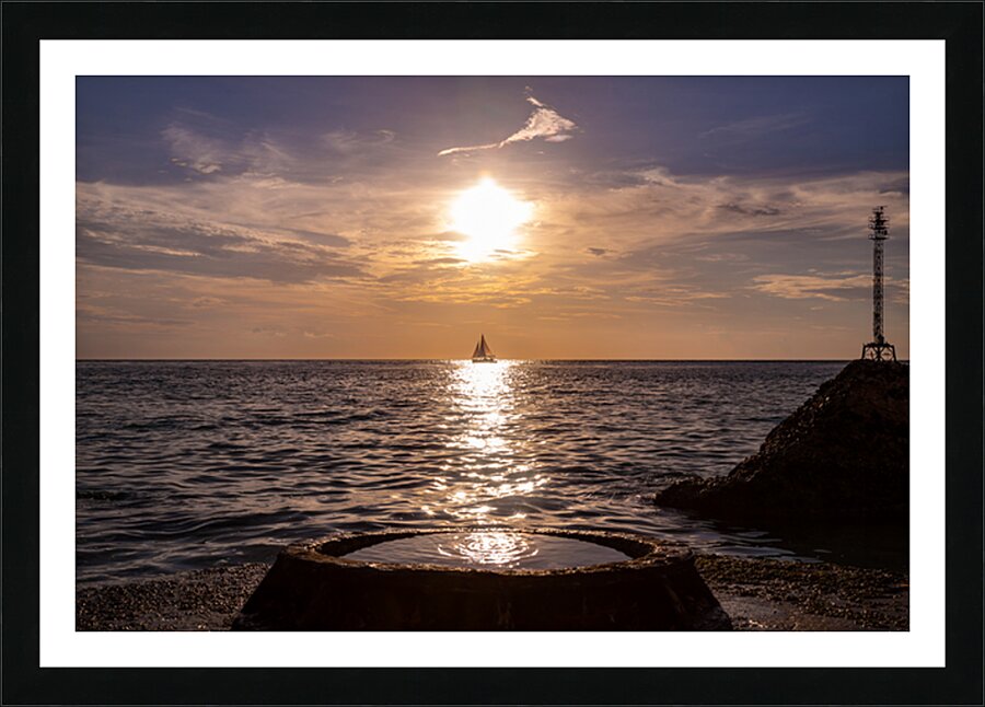 Sailing at Sunset Picture Frame print