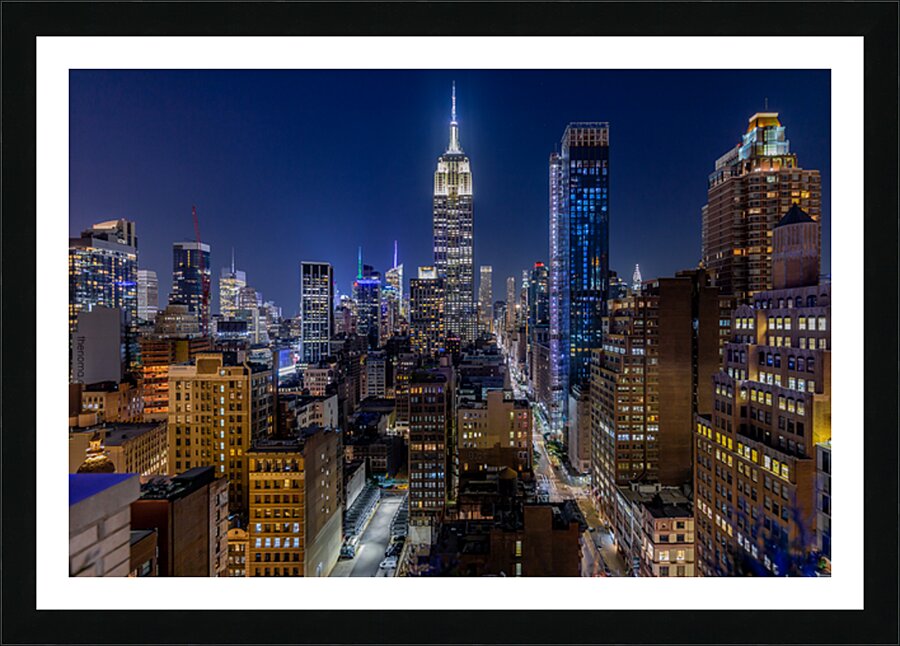 NYC 5th Ave View Picture Frame print