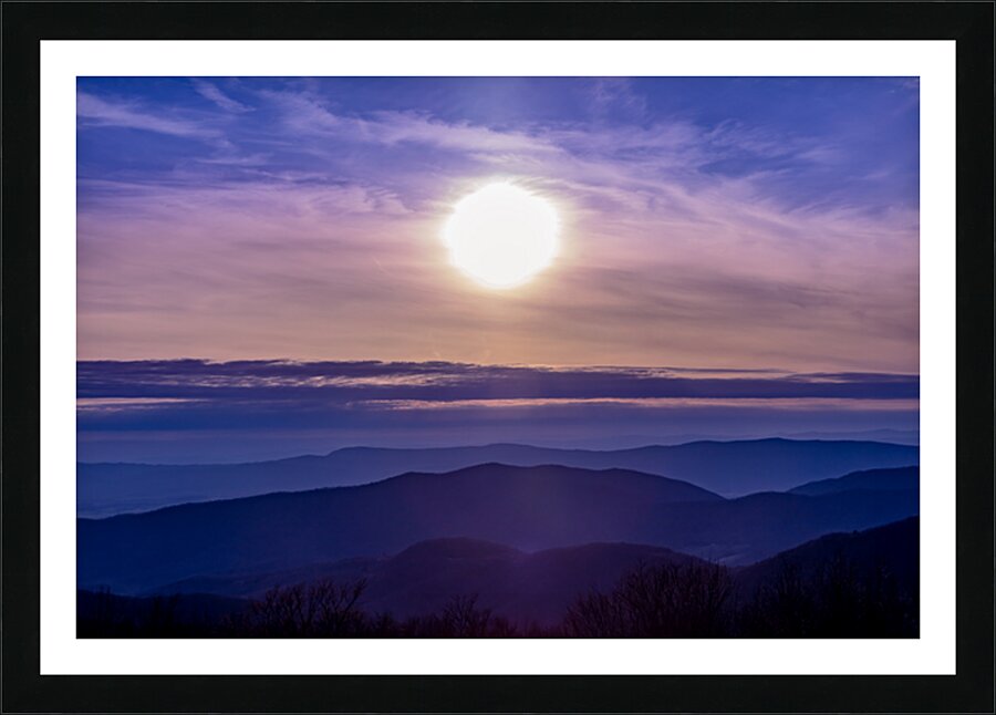 Sunset Appalachians Picture Frame print