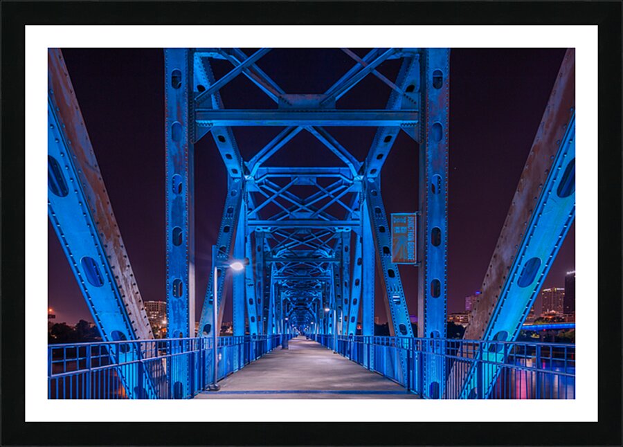 A Blue Stroll Through Arkansas Picture Frame print