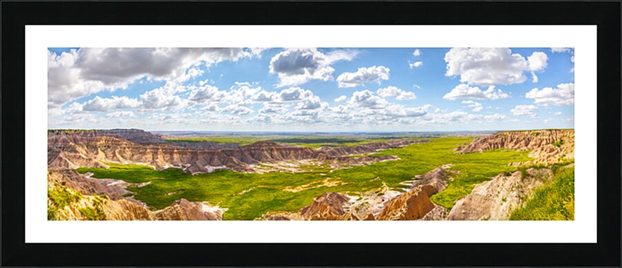 South Dakota Valley Picture Frame print