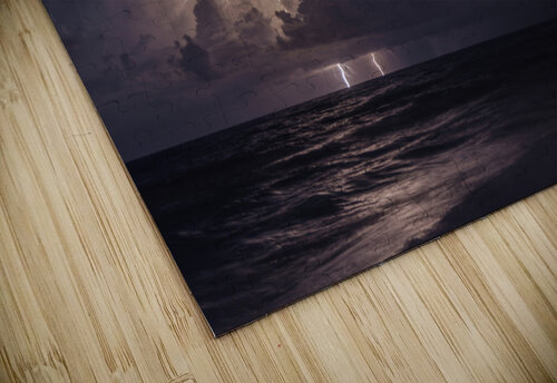 Lightning over the Atlantic C R Fine Arts by Branded Exposure LLC puzzle
