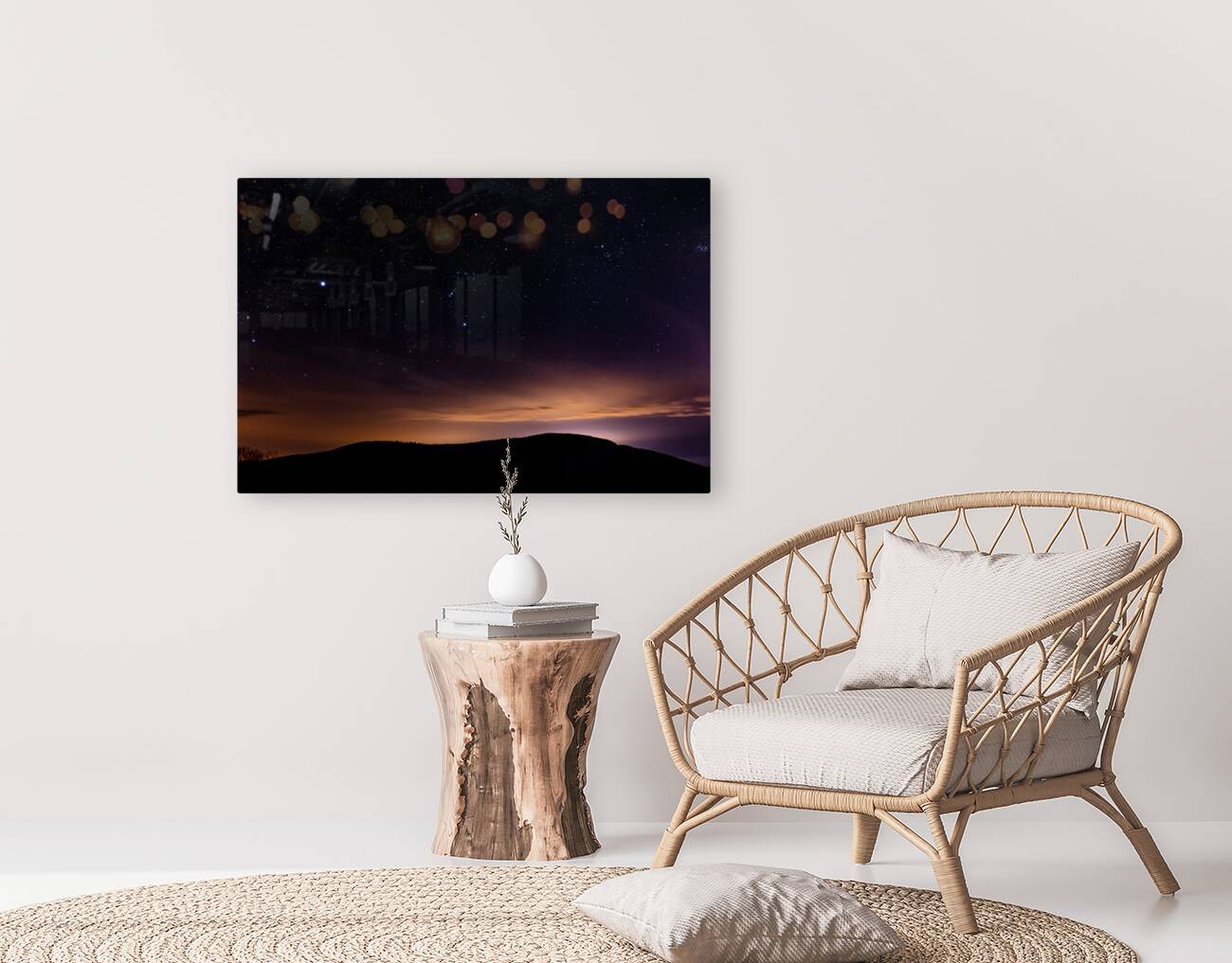 Town over the hill Reproduction