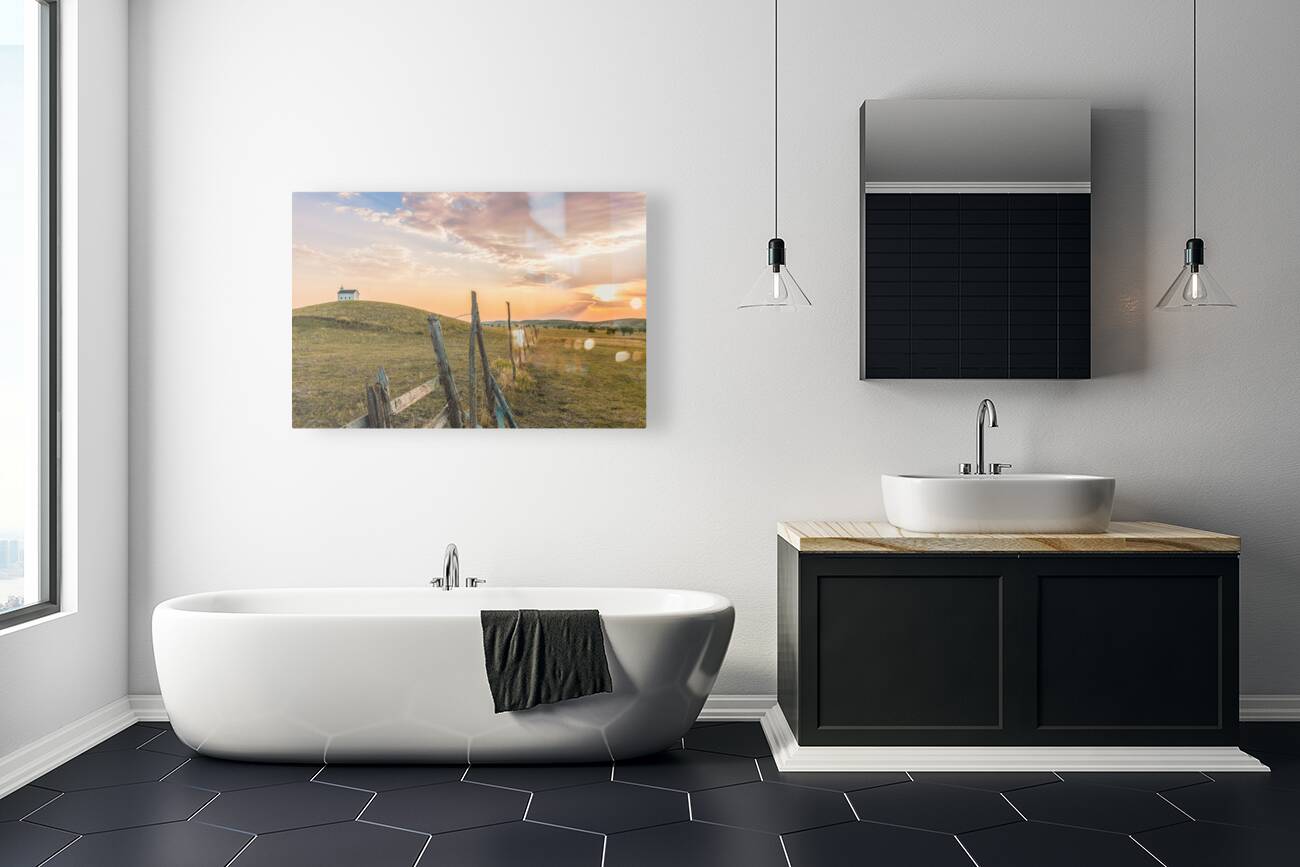 Reservation Church at Sunset Reproduction