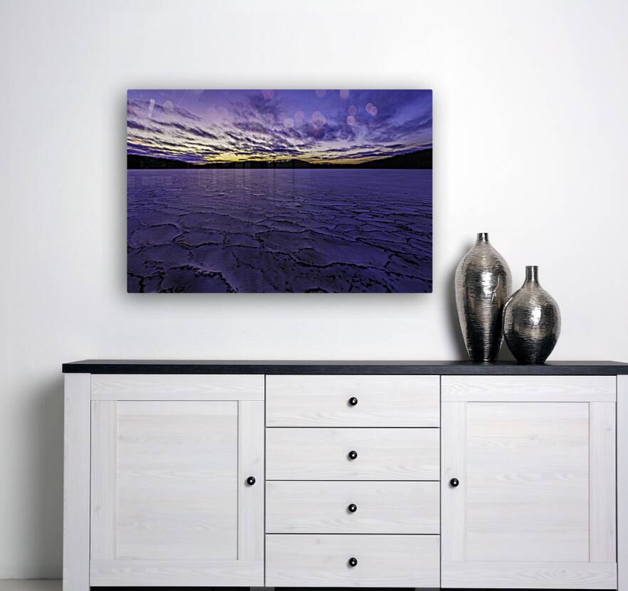 Winter Ripples at Sunrise Reproduction